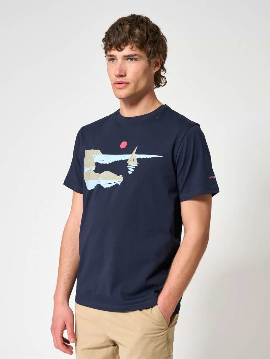 Batela Men's Coast T-Shirt Navy Blue