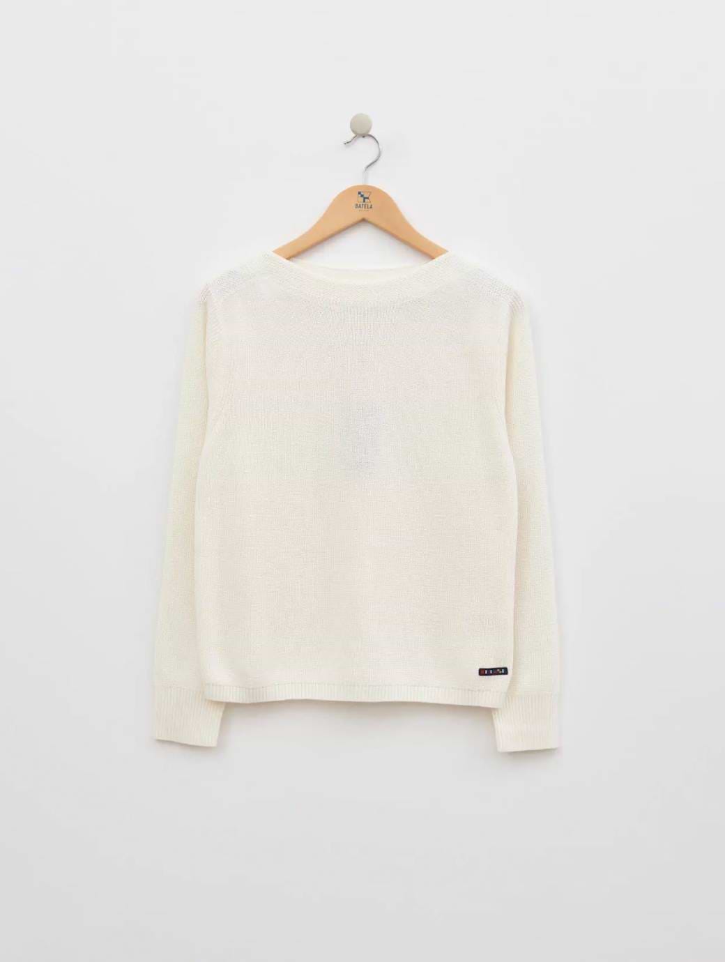 Batela Women's Boat Neck Sweater Cord