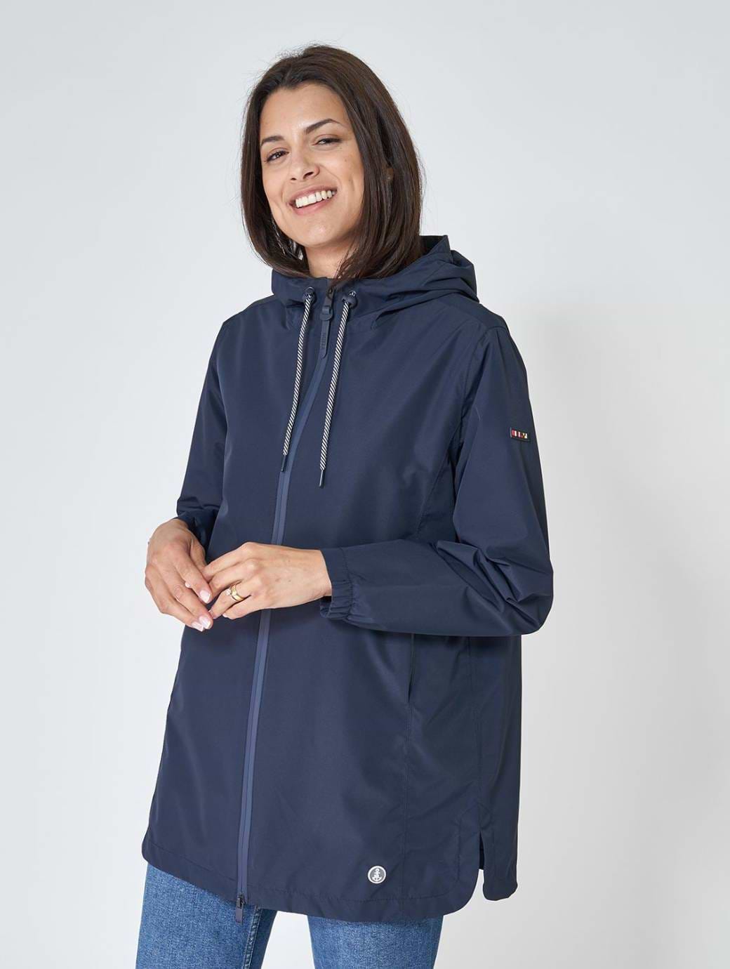 Batela Women's Thermosealed Raincoat Navy Blue