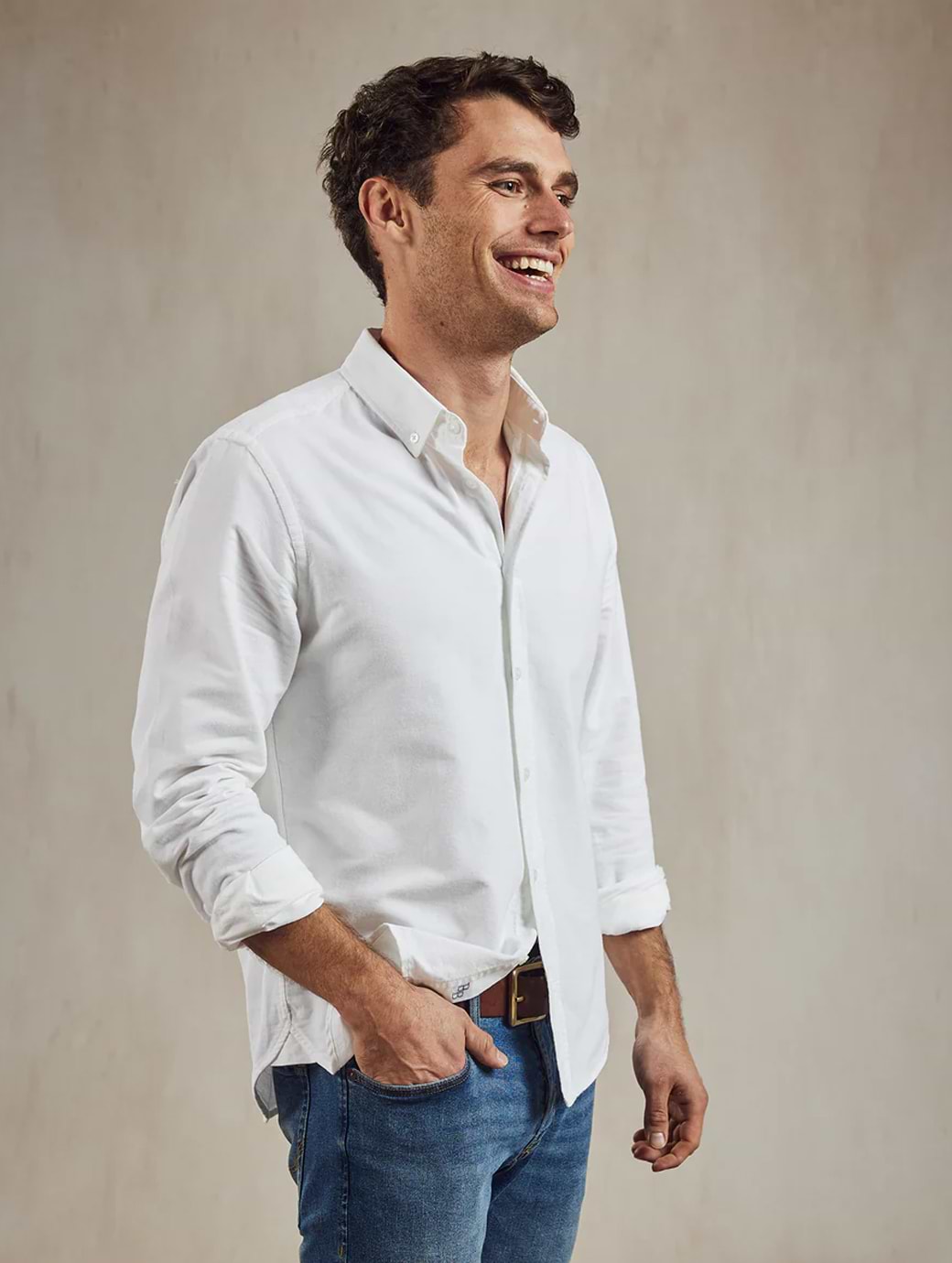 Beaumont & Bear Buckland Men's Oxford Shirt White
