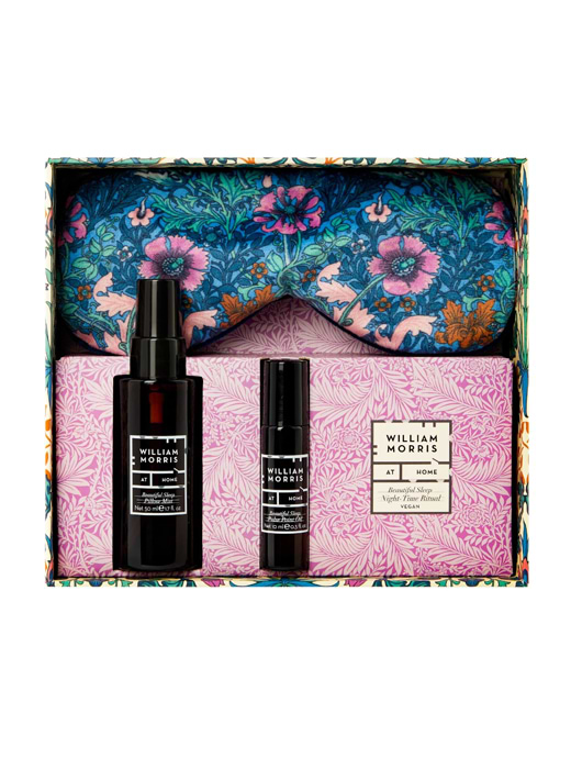 Beautiful Sleep Night Time Ritual (Lavender Filled Velvet Eye Mask, Pillow Mist 50ml & Pulse Point Oil)