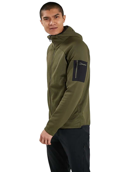Berghaus Men s Sidley Hooded Fleece Jacket Ivy Green