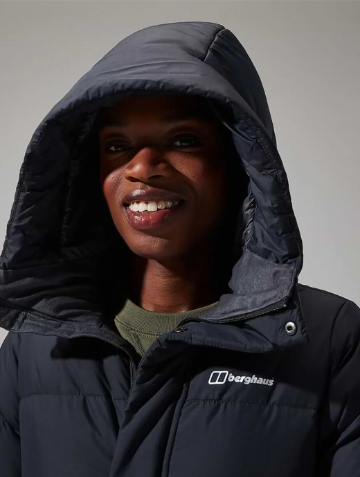 Berghaus Women s Reflective Long Down Jacket Black