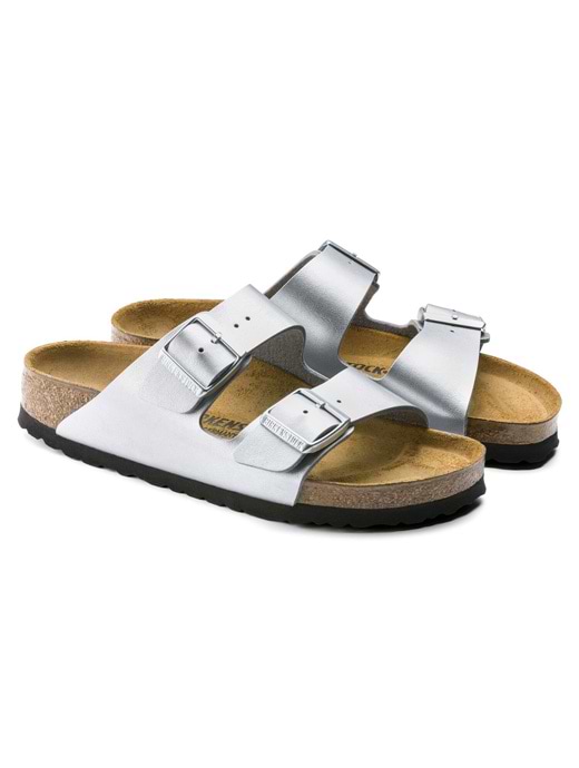 Silver arizona birkenstocks clearance