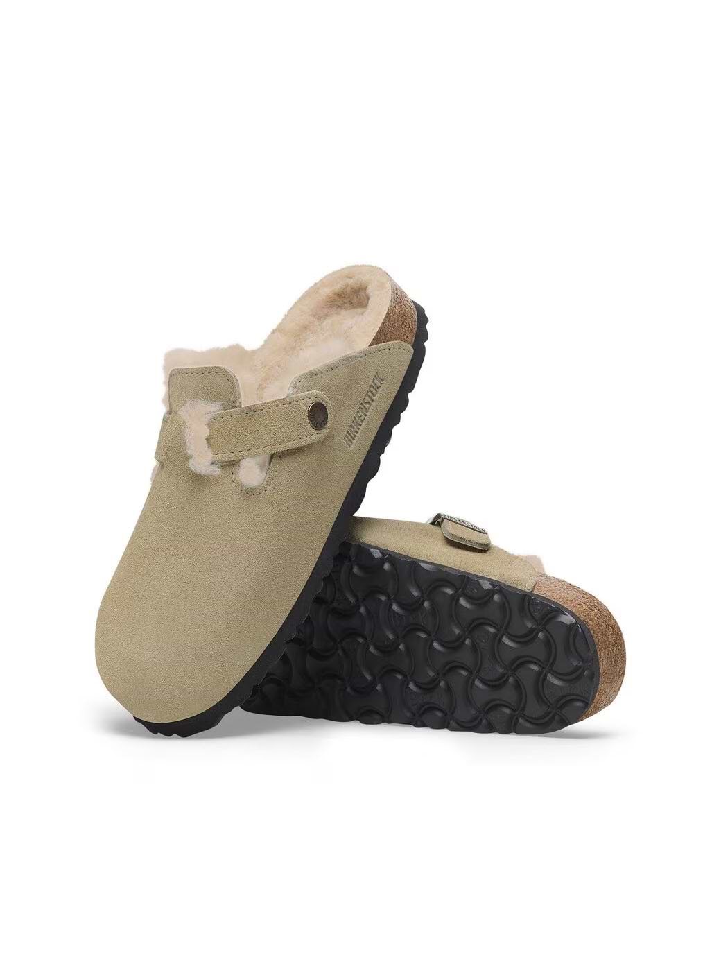 Shearling birkenstock clog hot sale