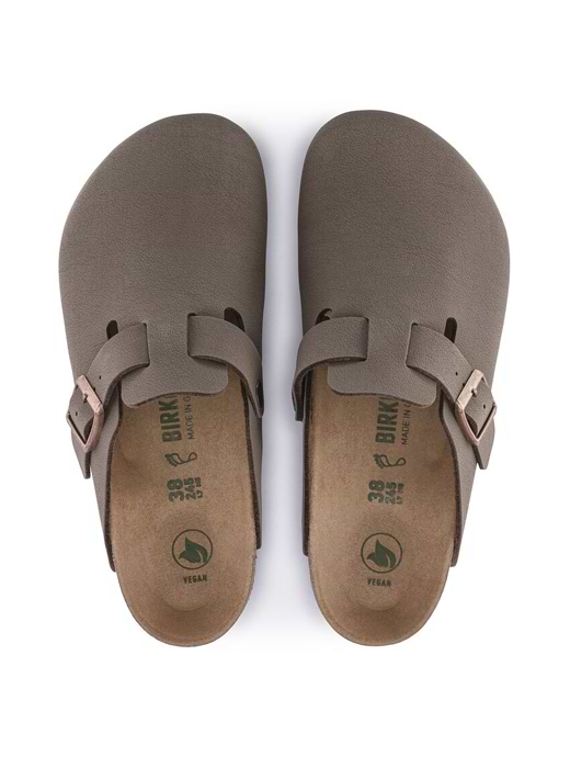 Birkenstock Men s Boston Vegan Birko Flor Nubuck Regular Fit Mocha