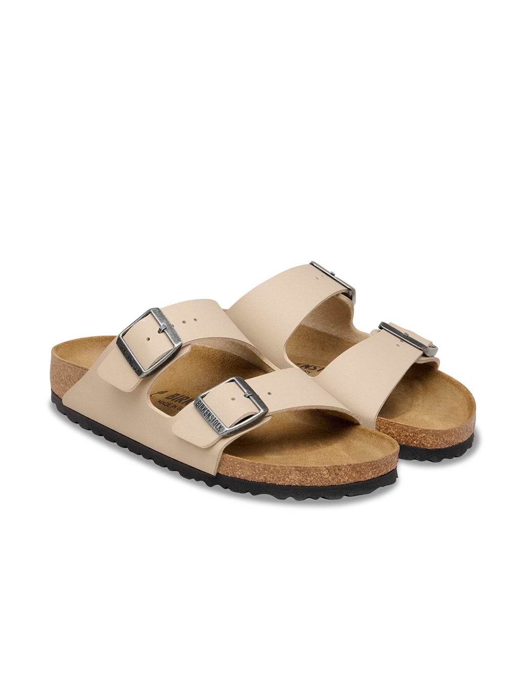 Birkenstock Unisex Arizona Birko-Flor Sandal Narrow Fit Sandcastle