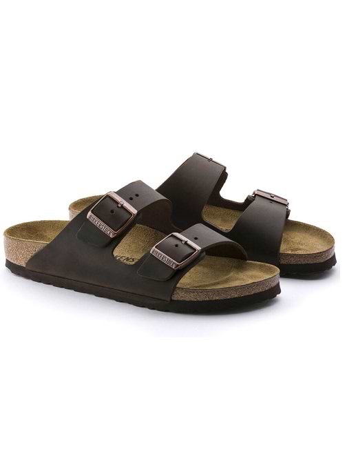 Birkenstock Unisex Arizona Oiled Leather Regular Fit Habana 