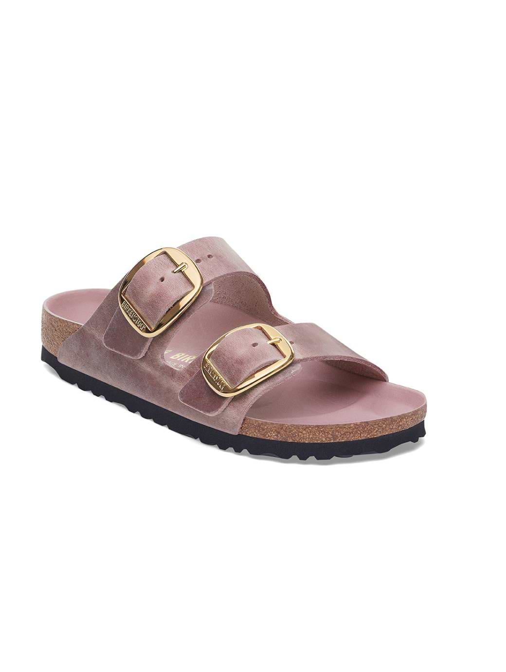 Birkenstock Women's Arizona Big Buckle Natural Leather Oiled Narrow Fit  Lavender
