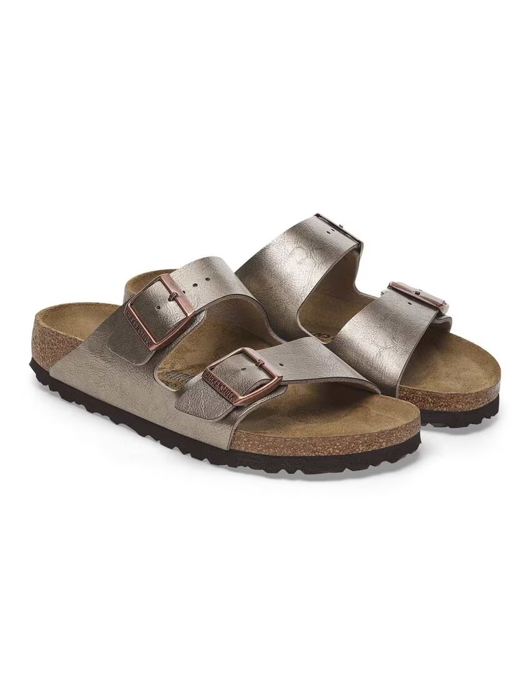 Birkenstock Women's Arizona Birko-Flor Narrow Fit Graceful Taupe