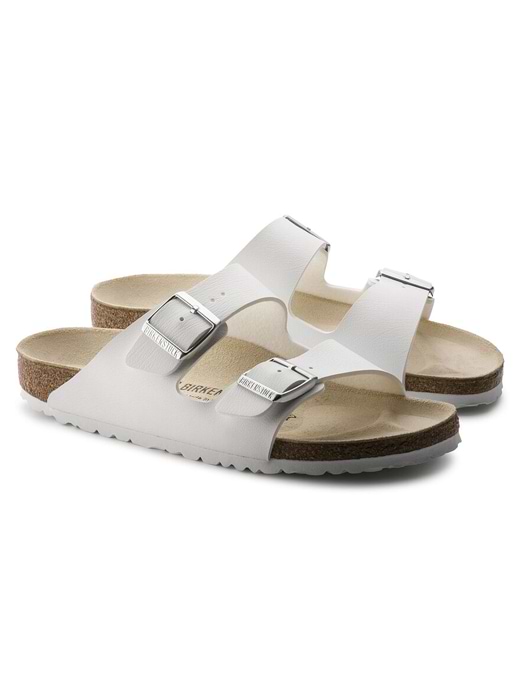 Birkenstock Women's Arizona Birko-Flor Narrow Fit White 
