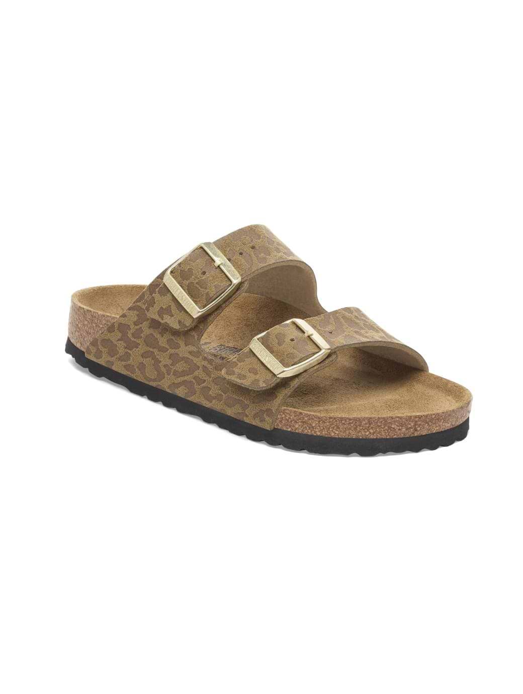 Birkenstock Women's Arizona BS Synthetik Syn Narrow Fit Leo Khaki
