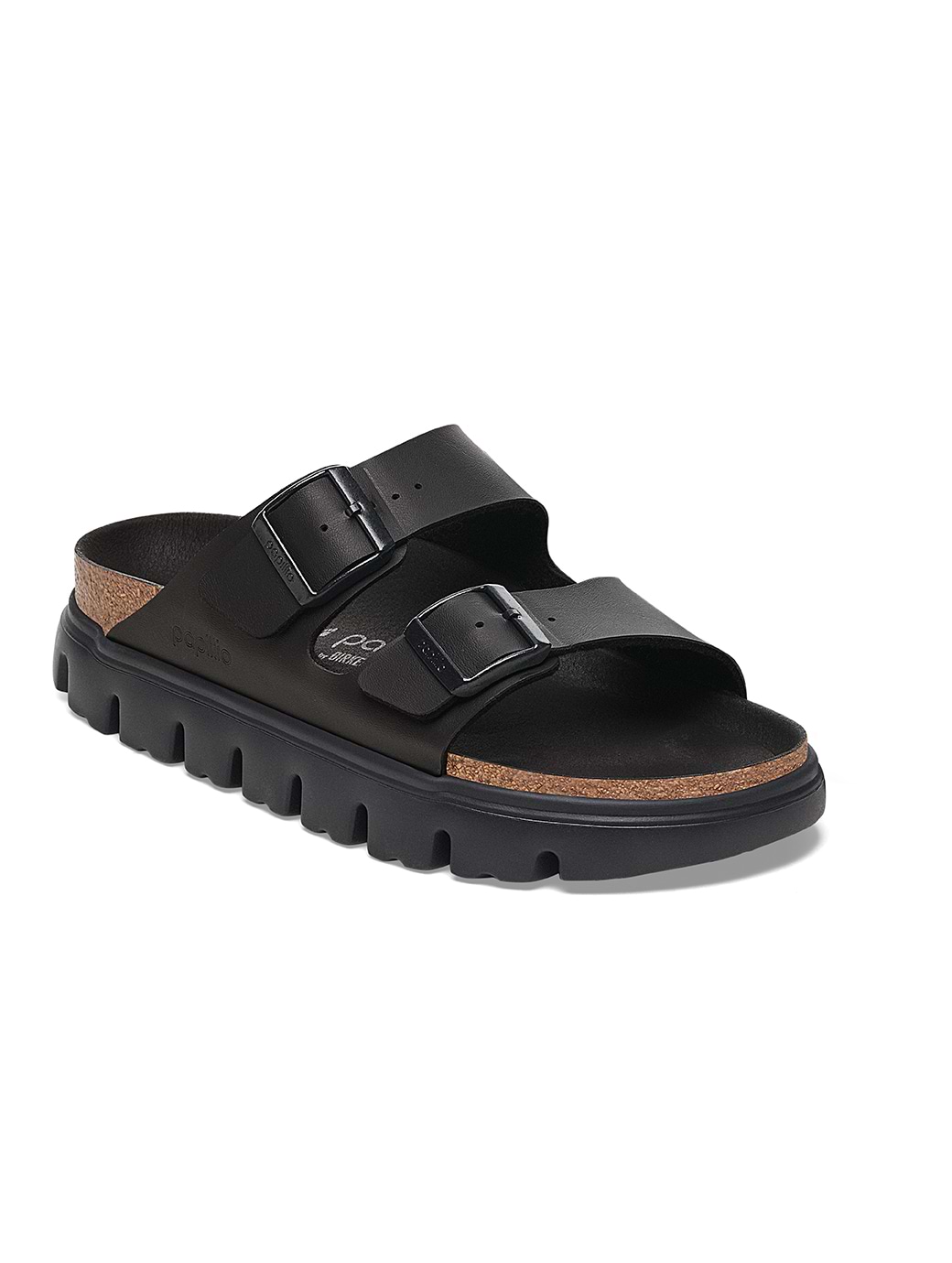Birkenstock Women's Arizona Chunky Birko-Flor Narrow Fit Black/Black