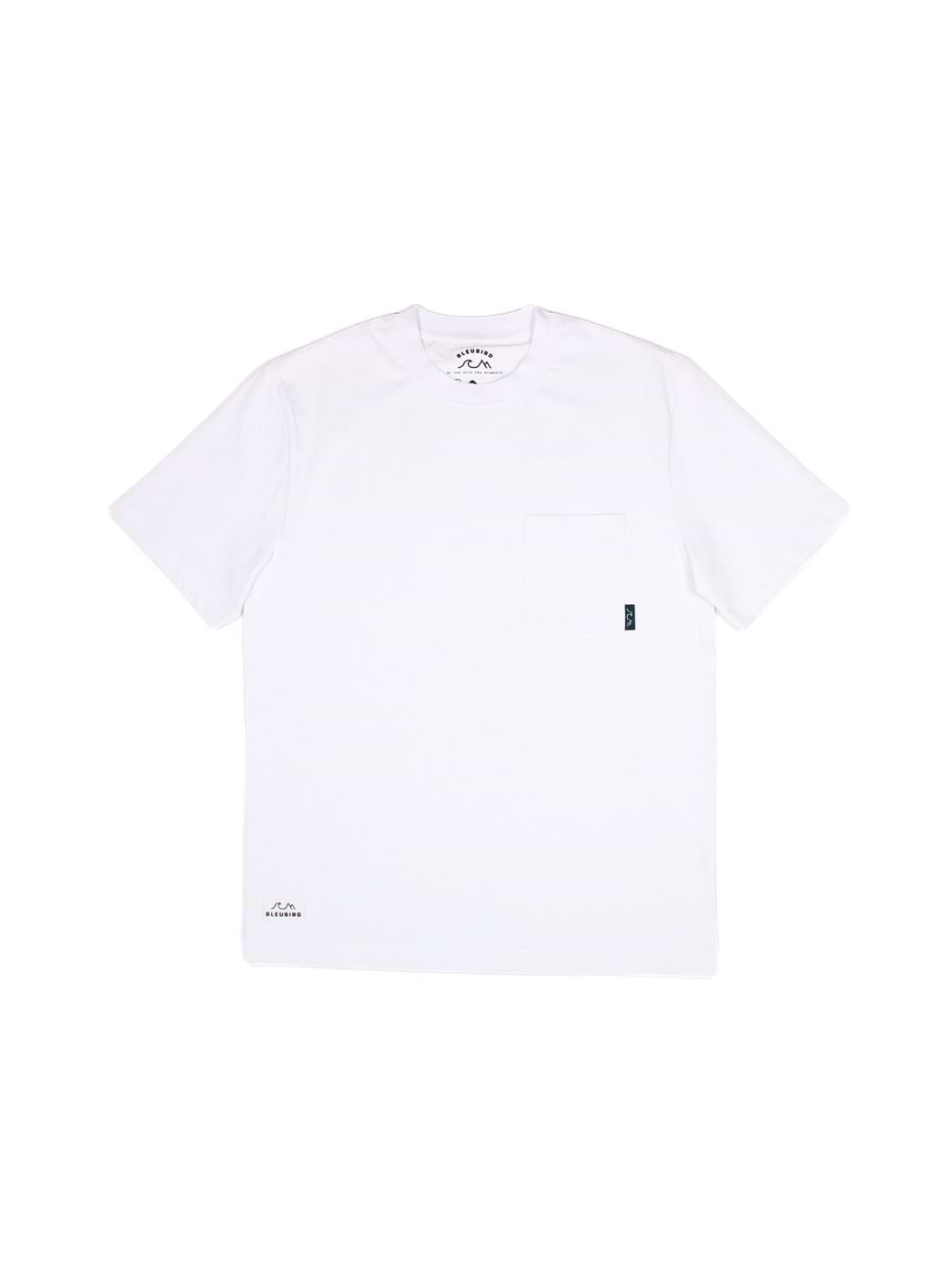 Bleubird Re-Wild Pocket Tee White