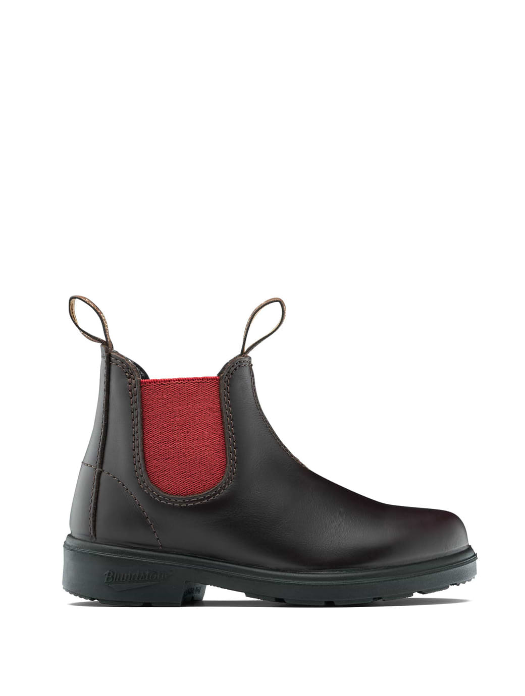 Blundstone Kid's 2590 Brown Leather with Crimson Elastic Brown