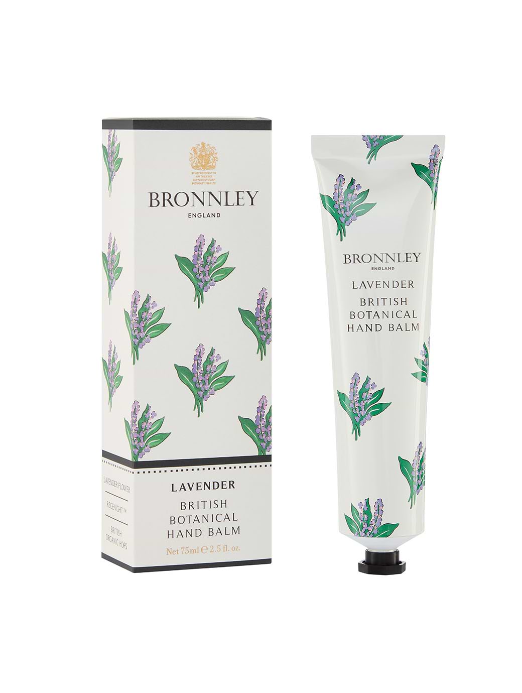 Bronnley Lavender British Botanical Hand Balm 75ml