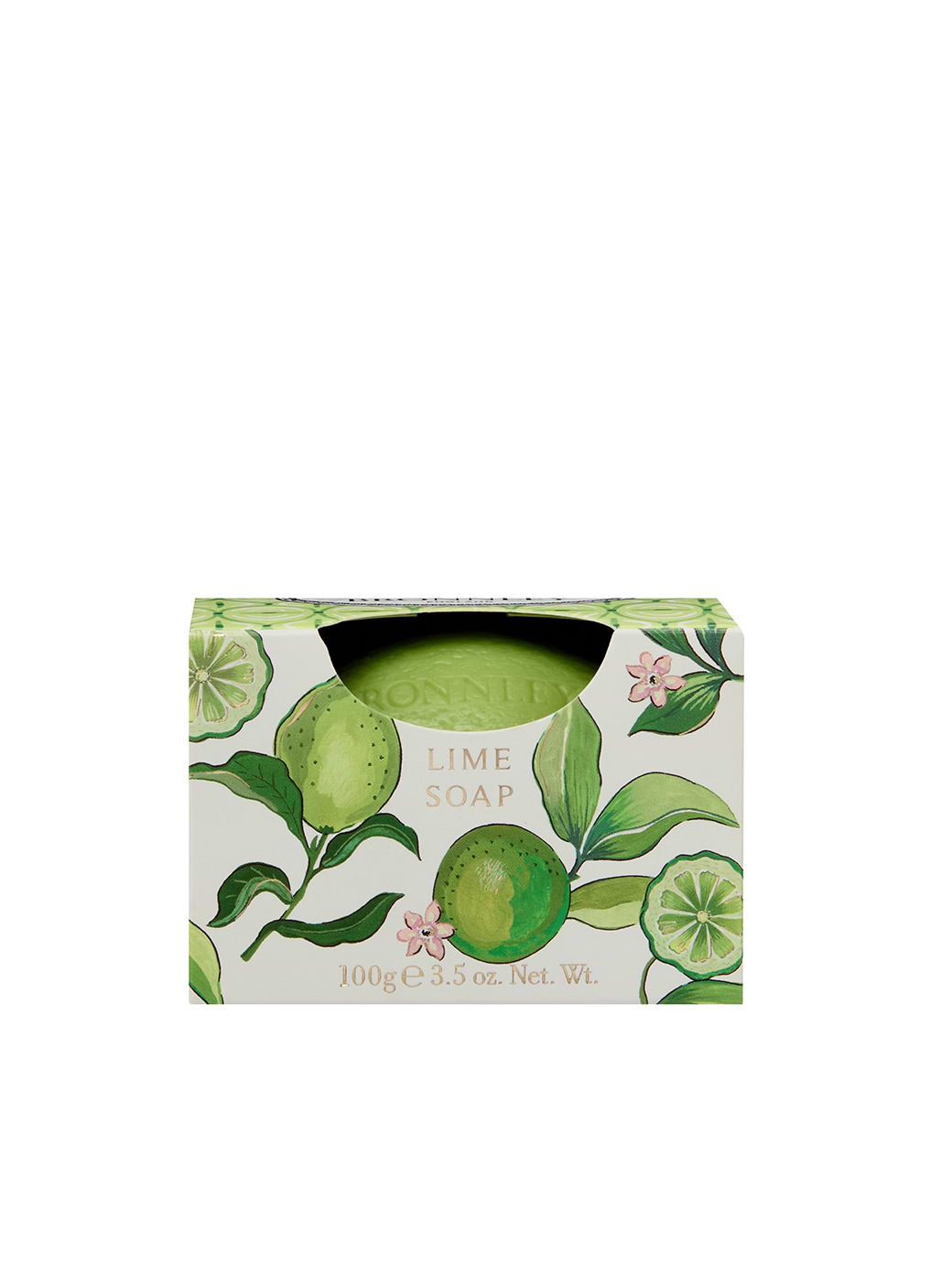 Bronnley Lime 1 x 100g Soap In Folding Carton