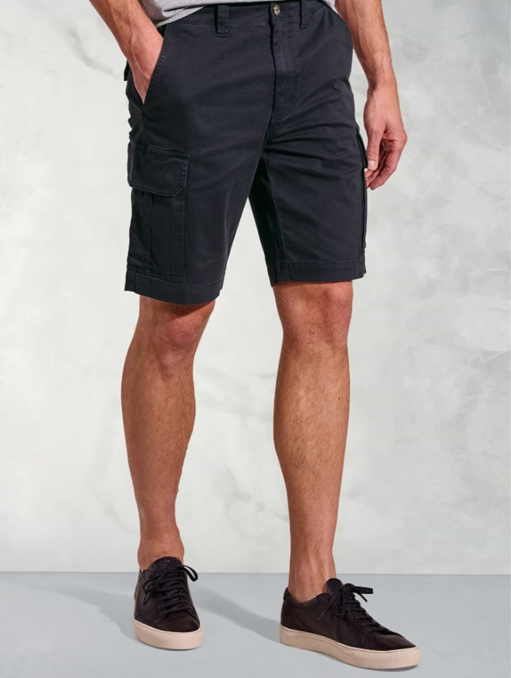 Brook Taverner Mens Statham Cargo Shorts Navy