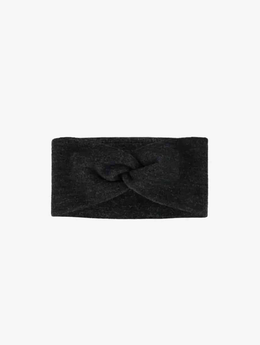 Buff Merino Fleece Headband Solid Black