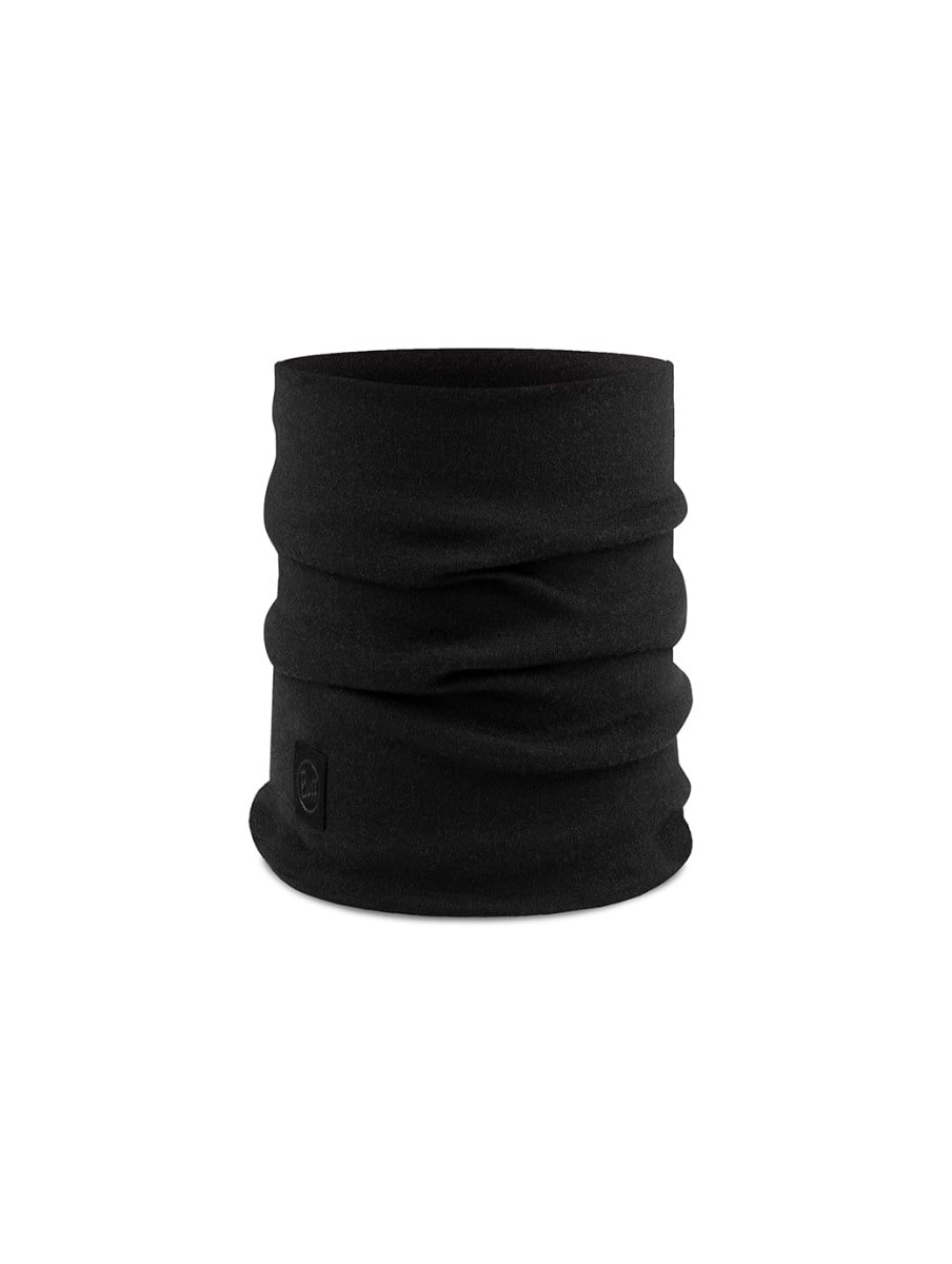 Buff Merino Heavyweight Neck Warmer - Black