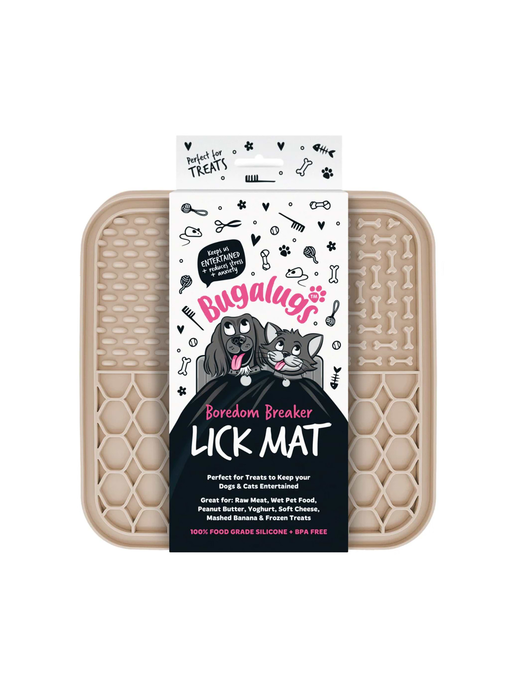 Bugalugs Lick Mat Beige
