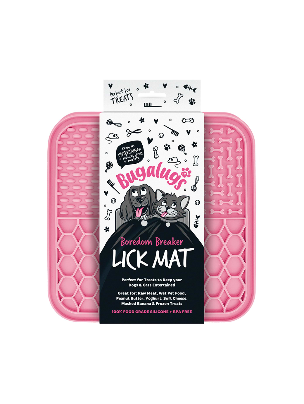 Bugalugs Lick Mat Pink