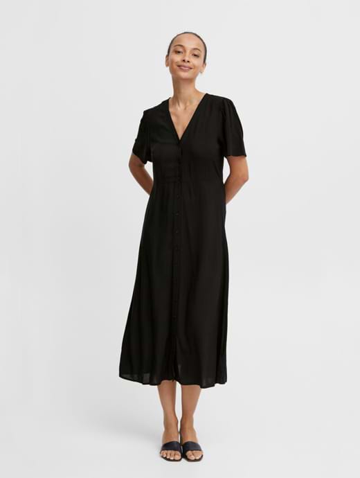 B Young Women's Bymmjoella Button Dress Black