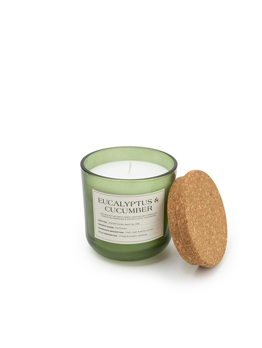 Candlelight 11cm Glass Jar Wax Filled Pot With Cork