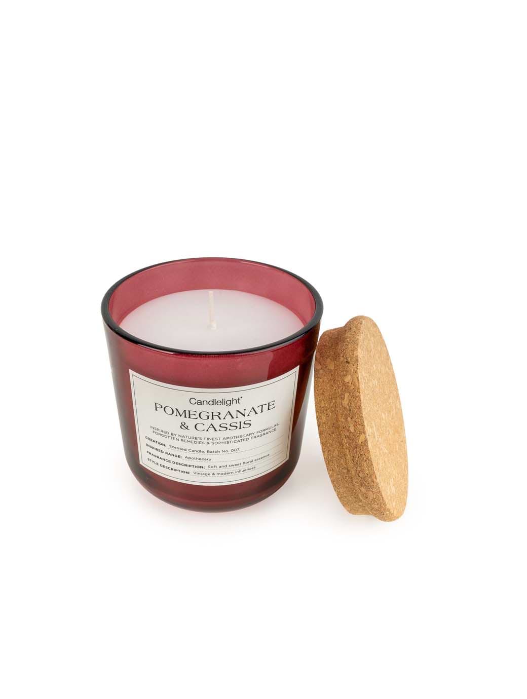 Candlelight Medium Glass Jar Candle Apothecary Pomegranate and Cassis
