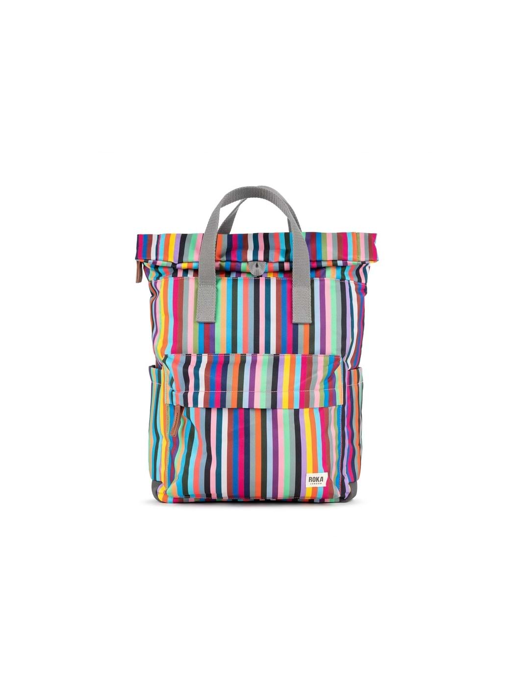 Roka London Canfield Medium Backpack Multi Stripe