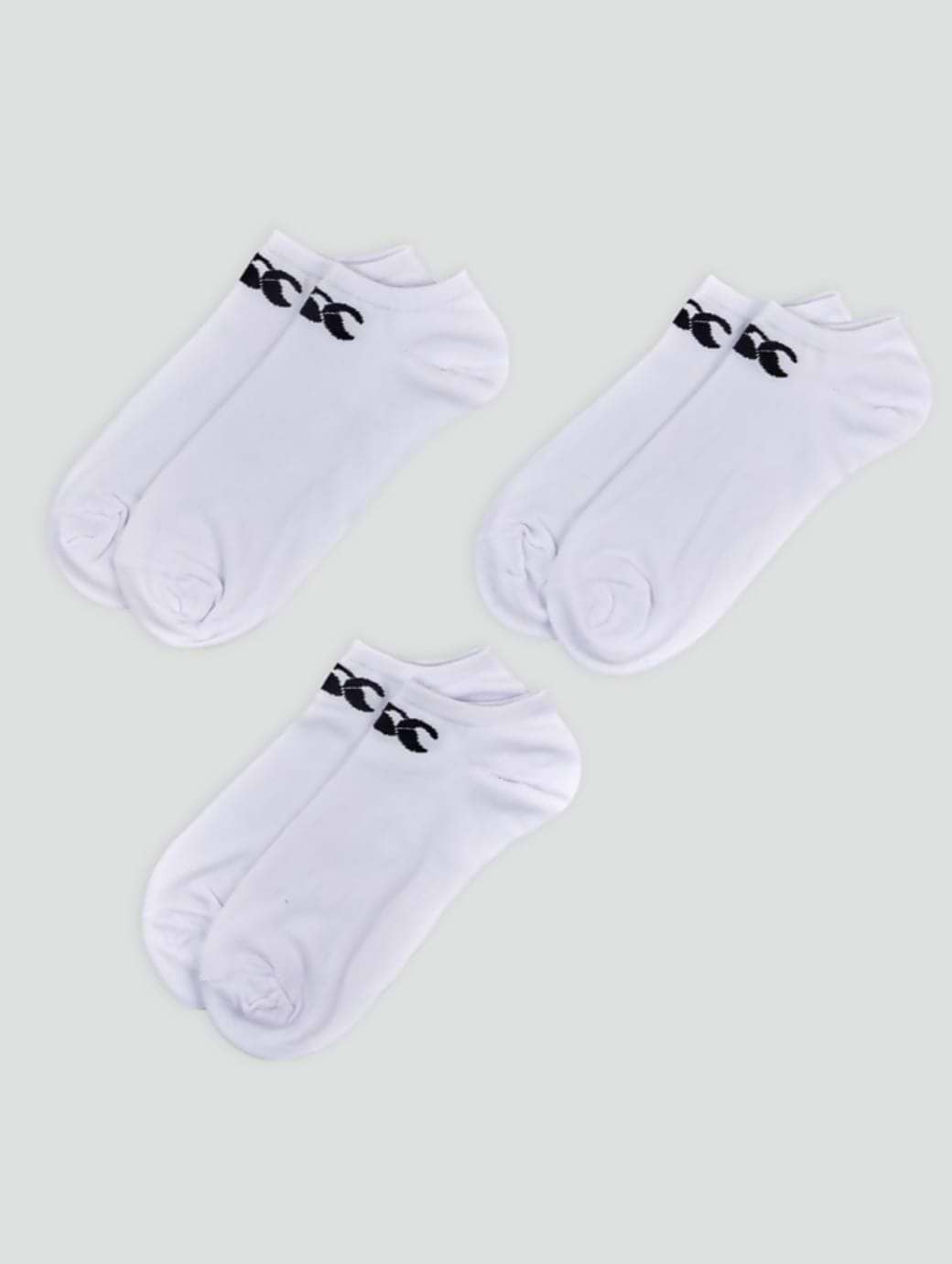 Canterbury Men's Adult Unisex Trainer Lines 3-Pack White/Black