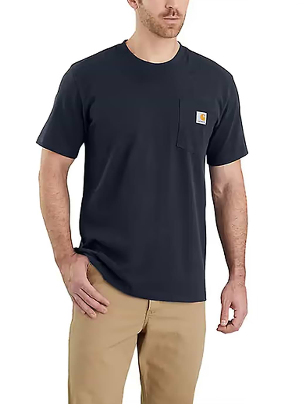 Carhartt Men's K87 Pocket Short Sleeve T-Shirt Navy