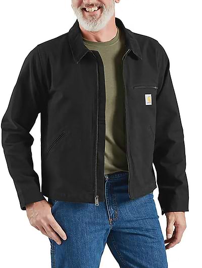 Carhartt Men's Relaxed Fit Duck Detroit Jacket Black