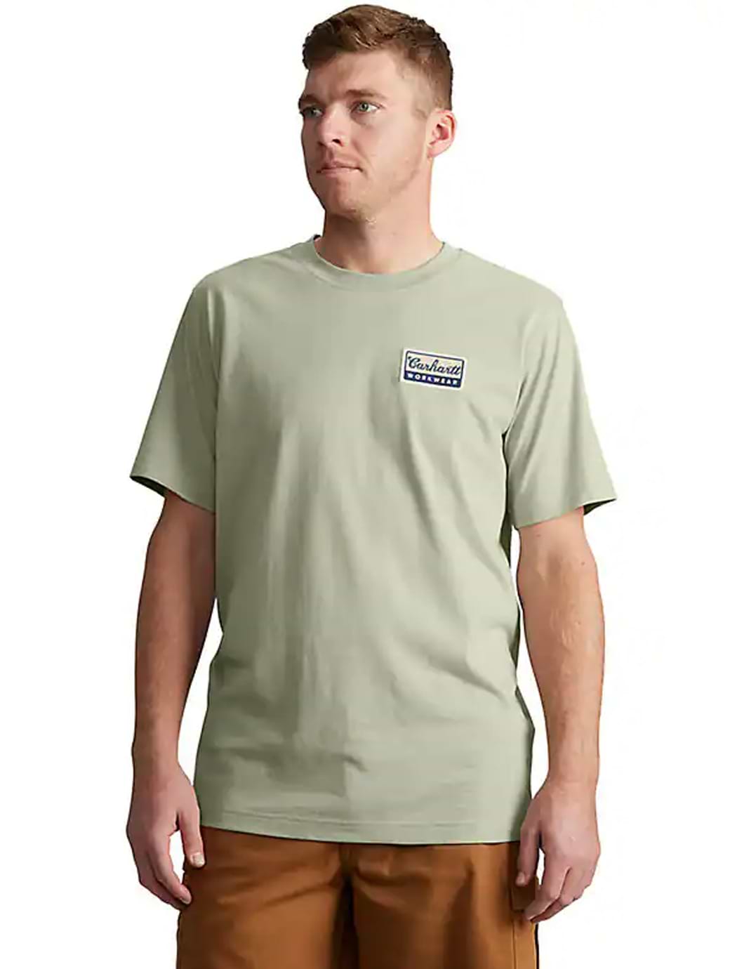 Carhartt Men's Script Short Sleeve Patch T-Shirt Sage