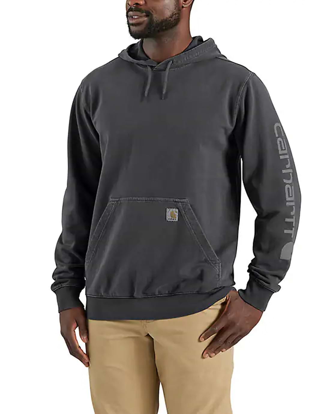 Carhartt Men's Durham Garment Dyed Logo Sweatshirt Shadow