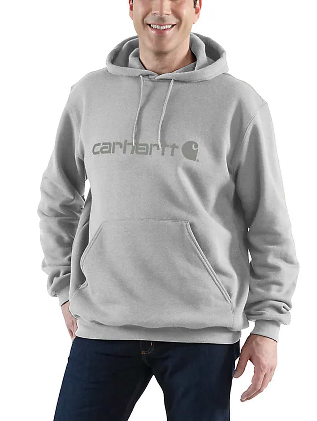 Carhartt Men's Marquette Logo Sweatshirt Heather Grey & Grey