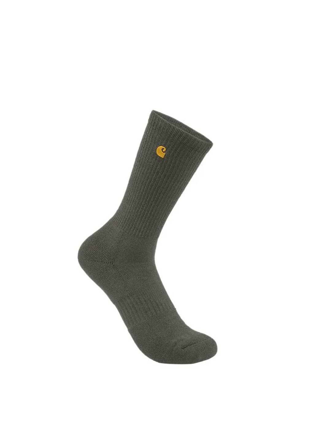 Carhartt Unisex Midweight Crew Sock 2 Pack Green Olive