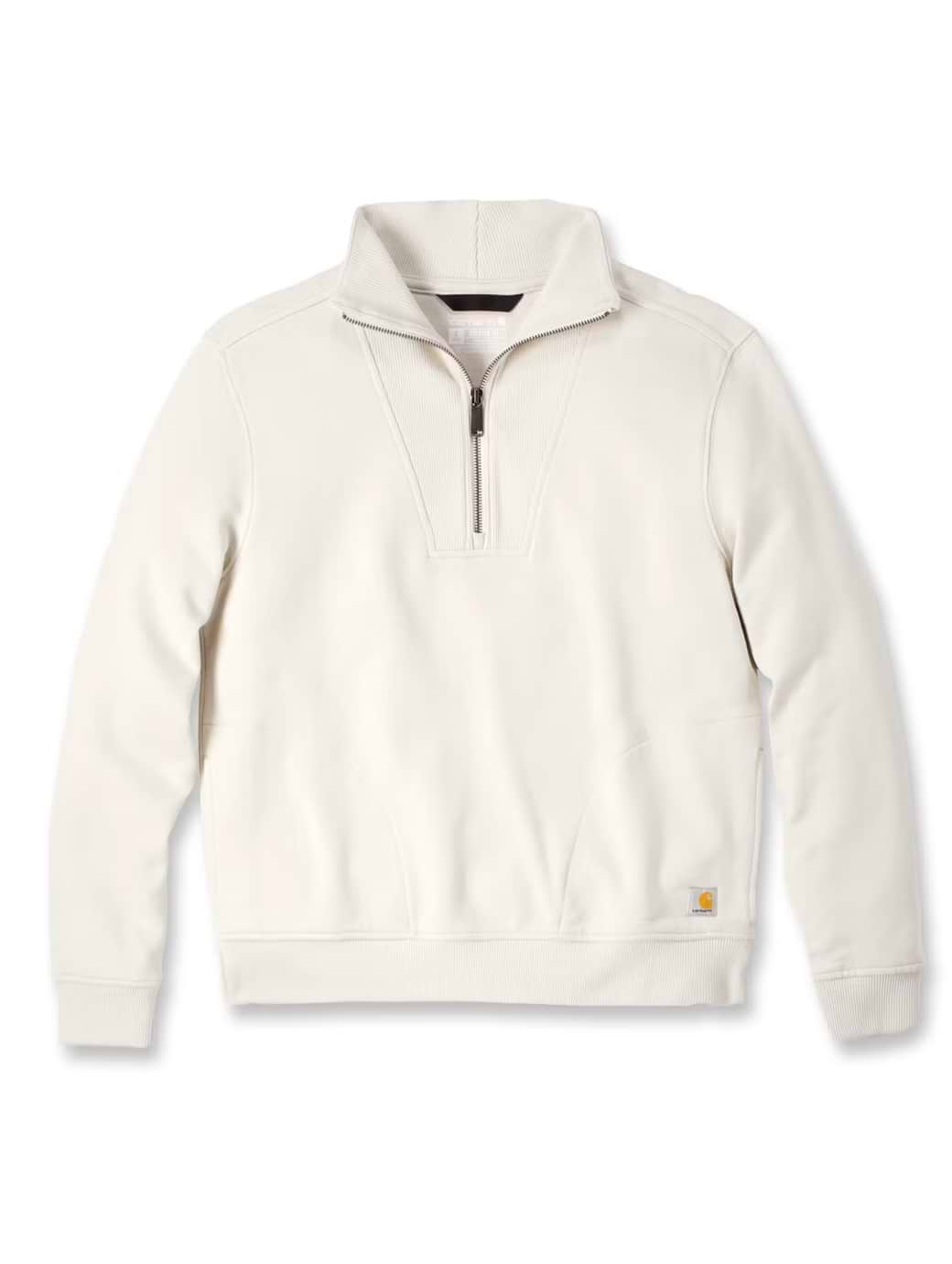 Carhartt Women's Fiber Series Half-Zip Sweatshirt Oat Milk