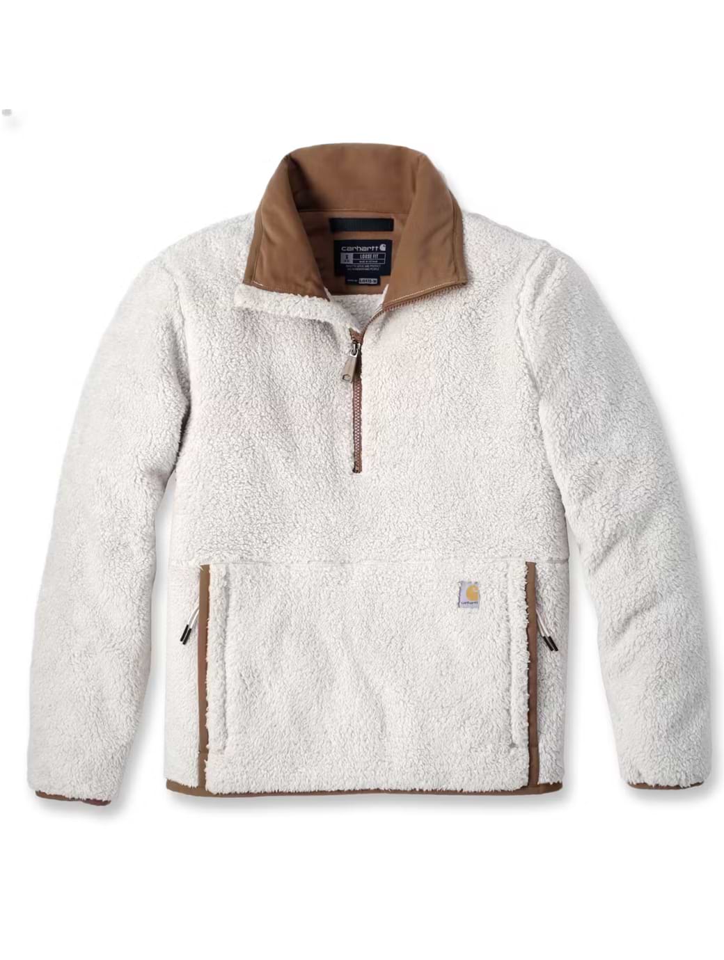 Carhartt Women's Loose Fit Fleece Pullover Oat Milk