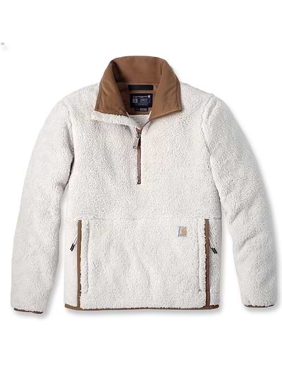 Carhartt Women's Loose Fit Fleece Pullover Oat Milk