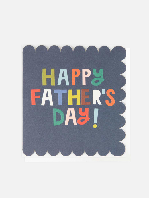 Caroline Gardner Blue Scallop Happy Father's Day Card