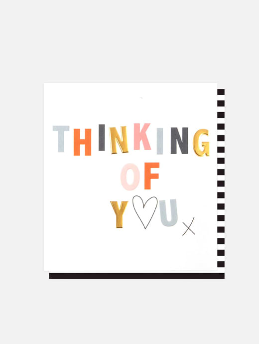 Caroline Gardner Heart & Kiss Thinking Of You Card