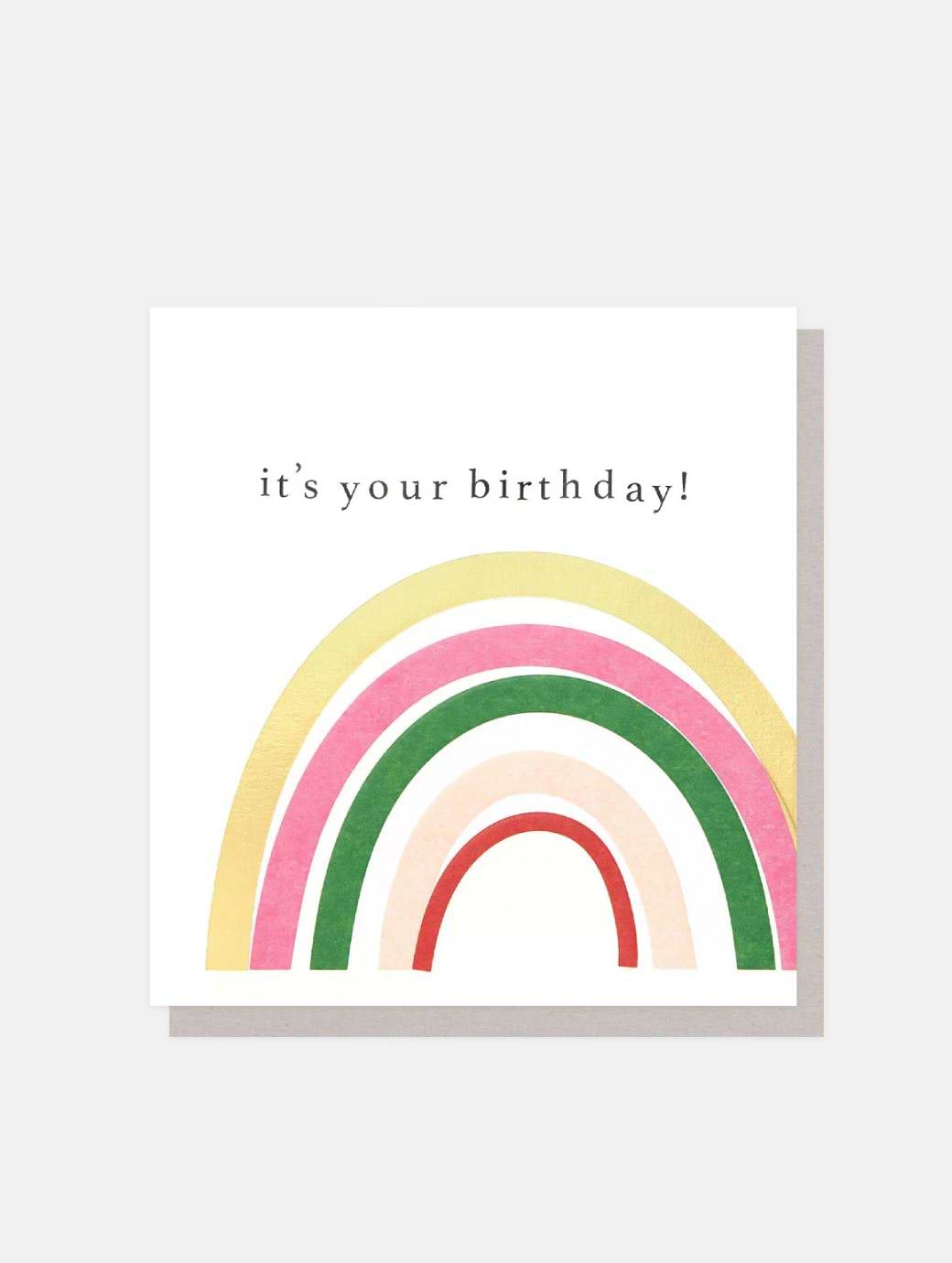 Caroline Gardner Rainbow It's Your Birthday Card
