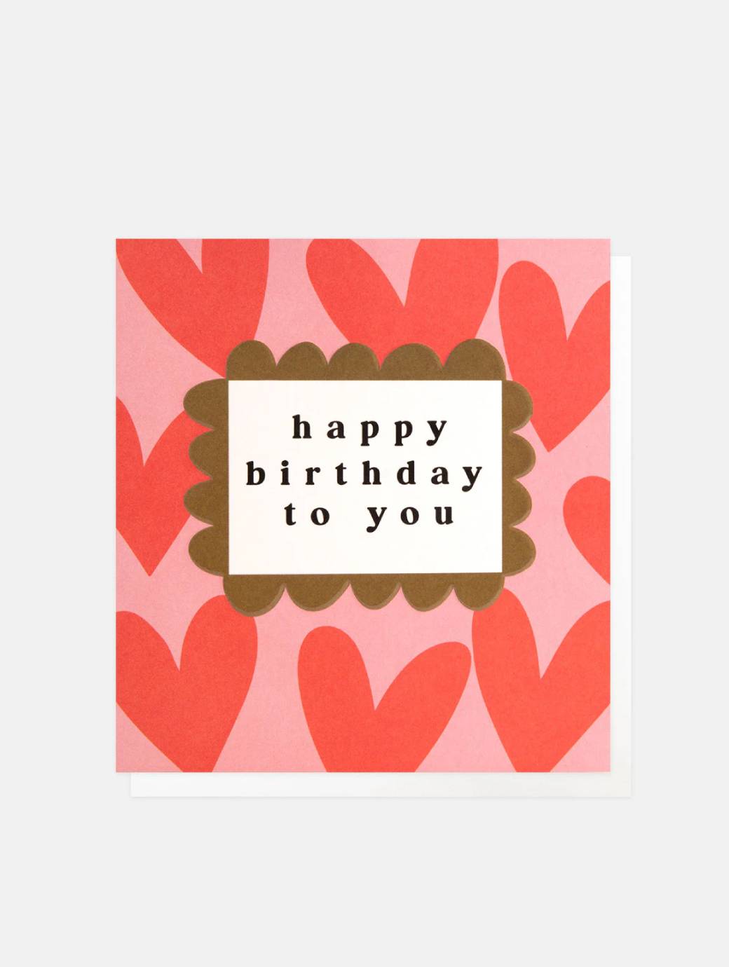 Caroline Gardner Red Hearts Happy Birthday To You Card