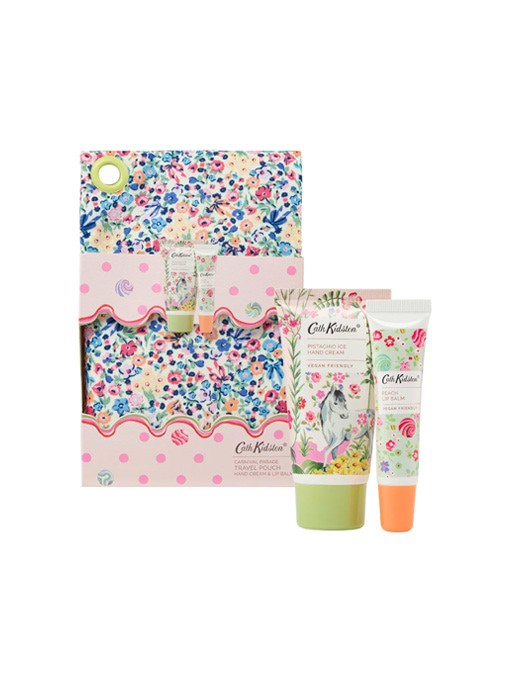 Cath Kidston Carnival Parade Travel Pouch (Hand Cream 50ml & Lip Balm 10ml)