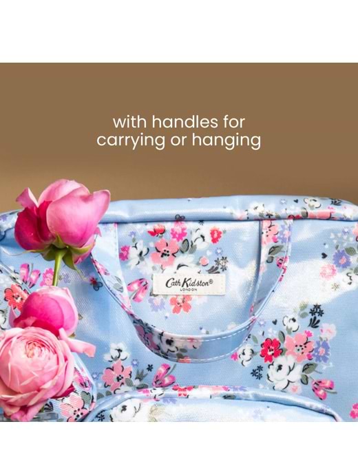Cath Kidston Two Part Wash Bag with Handles Clifton Rose