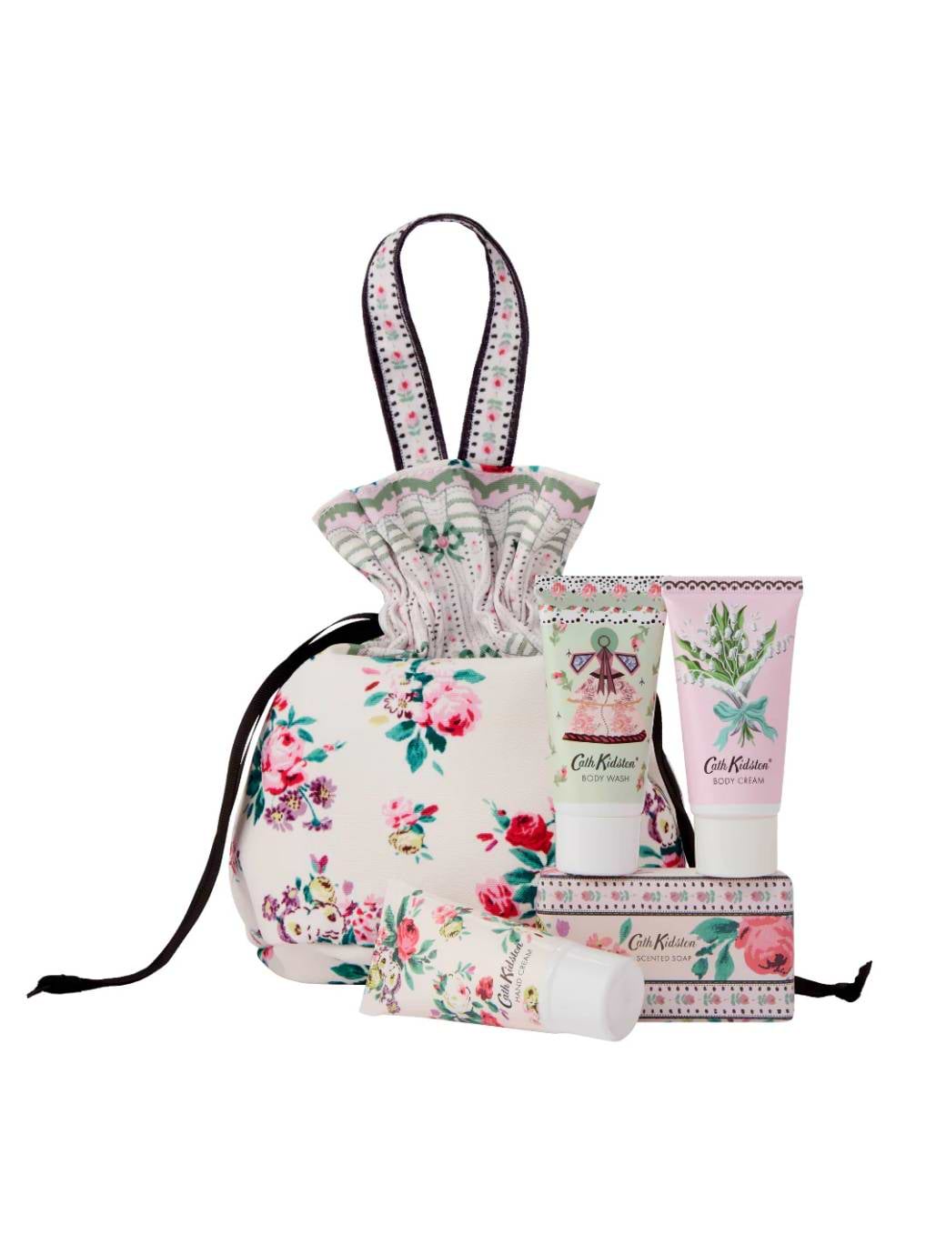 Cath Kidston Wild Flowers Wild Women Travel Beauty Pouch Gift Set