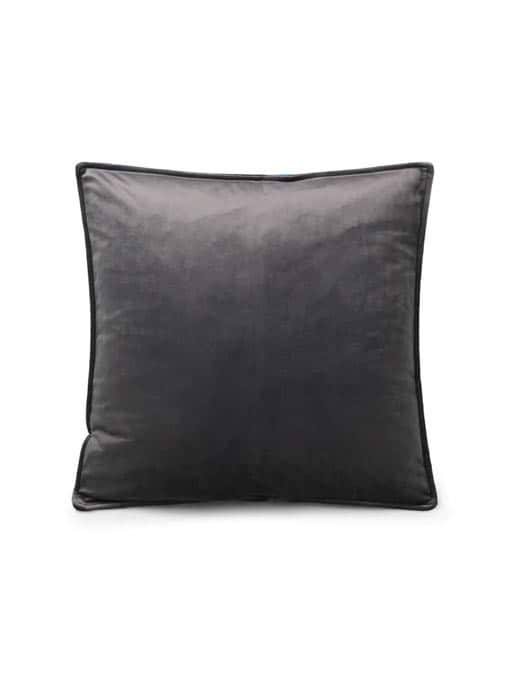 Chalk Square Cushion Velvet Charcoal
