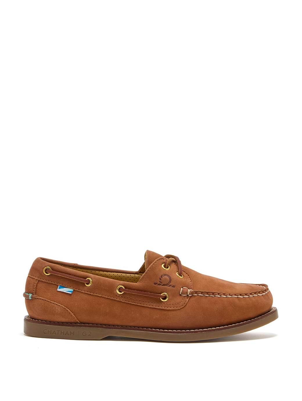 Chatham Men's Lyme G2 Premium Boat Shoe Tan