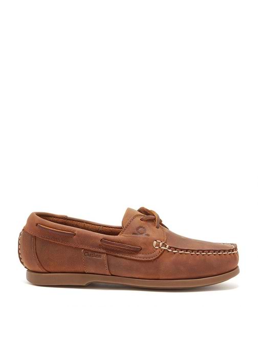 Chatham Women's Java G2 Premium Leather Sustainable Deck Shoe Walnut